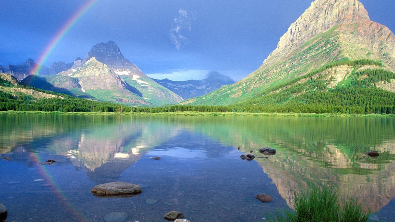 Пейзаж с радугой