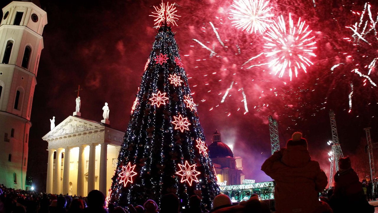 Новогодняя елка в Вильнюсе 2014