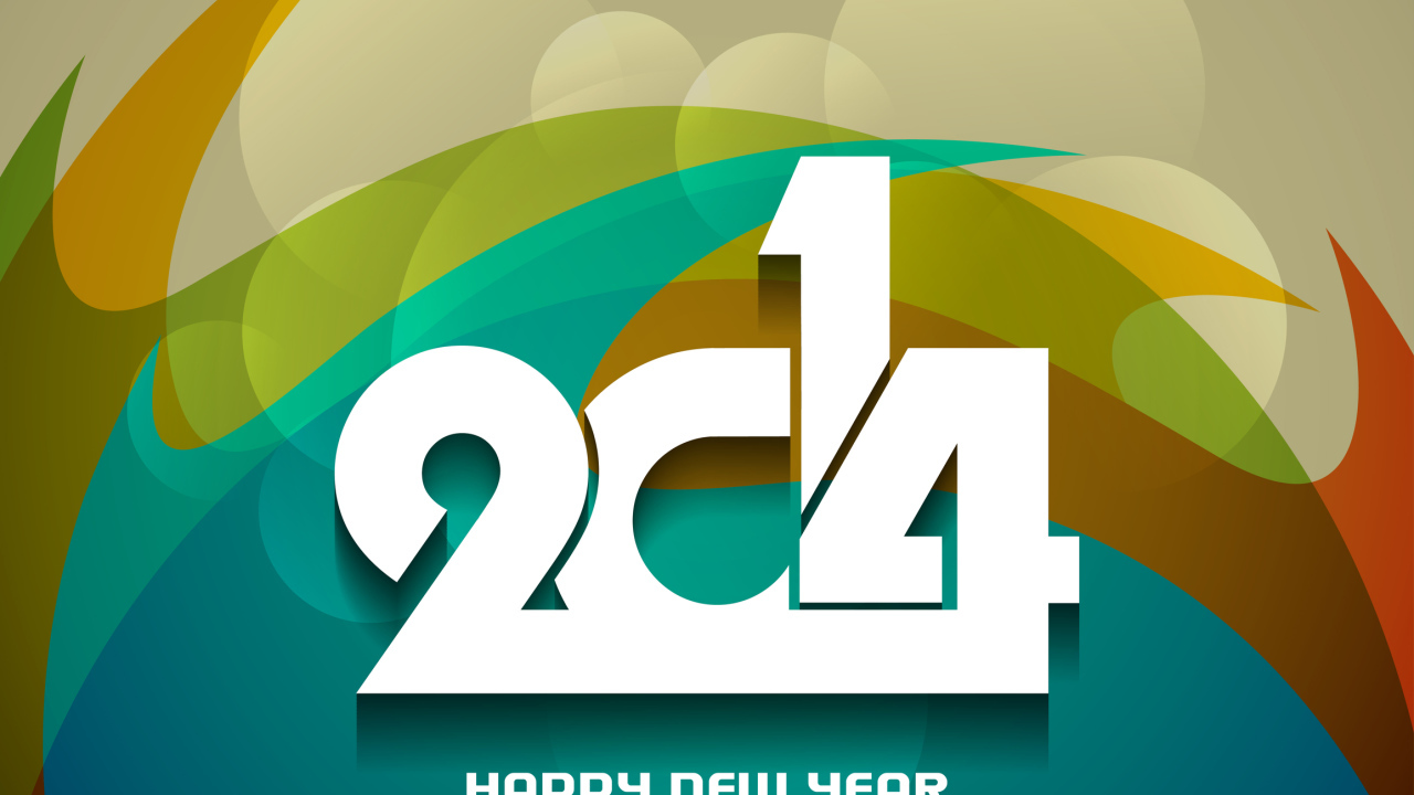 Счастливого нового 2014 года, абстрактная картинка