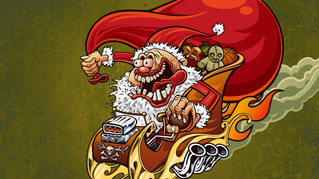 Cмешной дед мороз