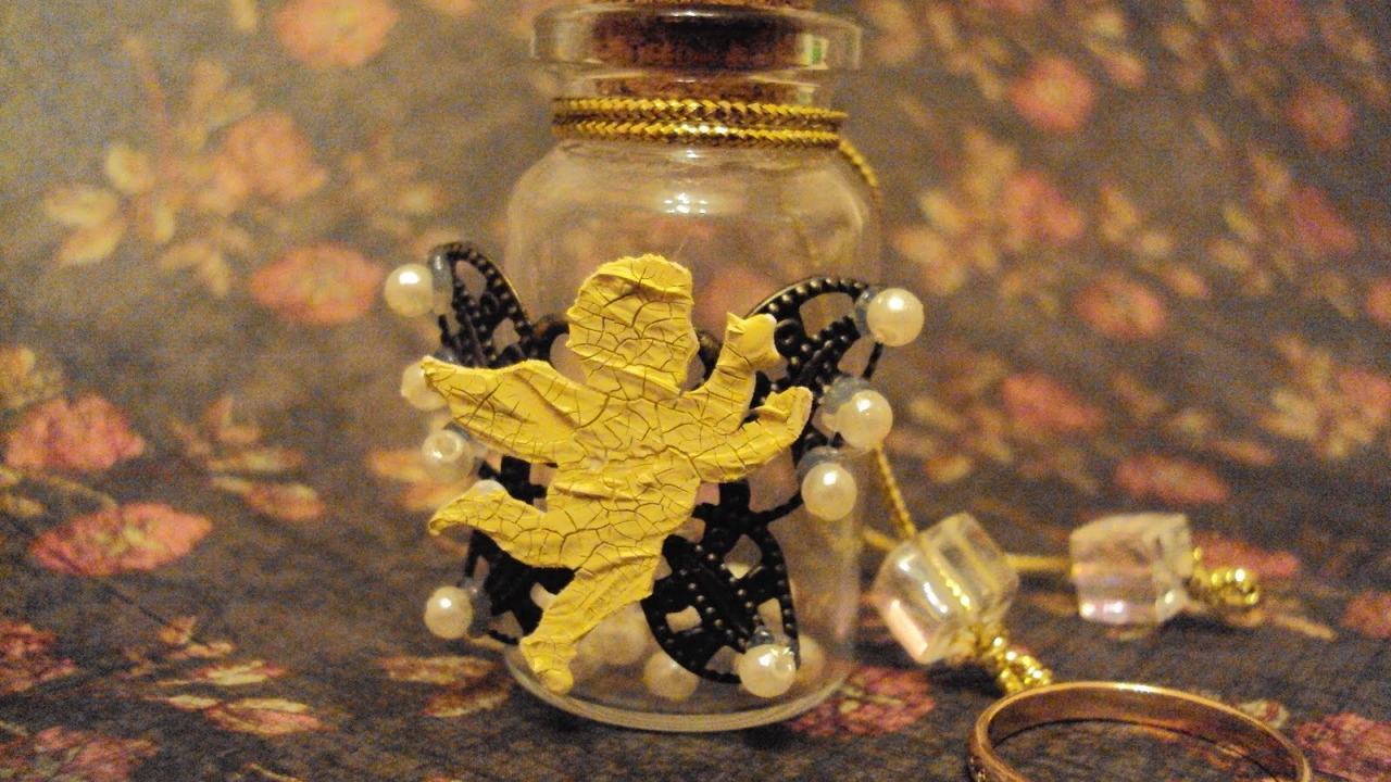 Cтеклянные елочные игрушки ручной работы