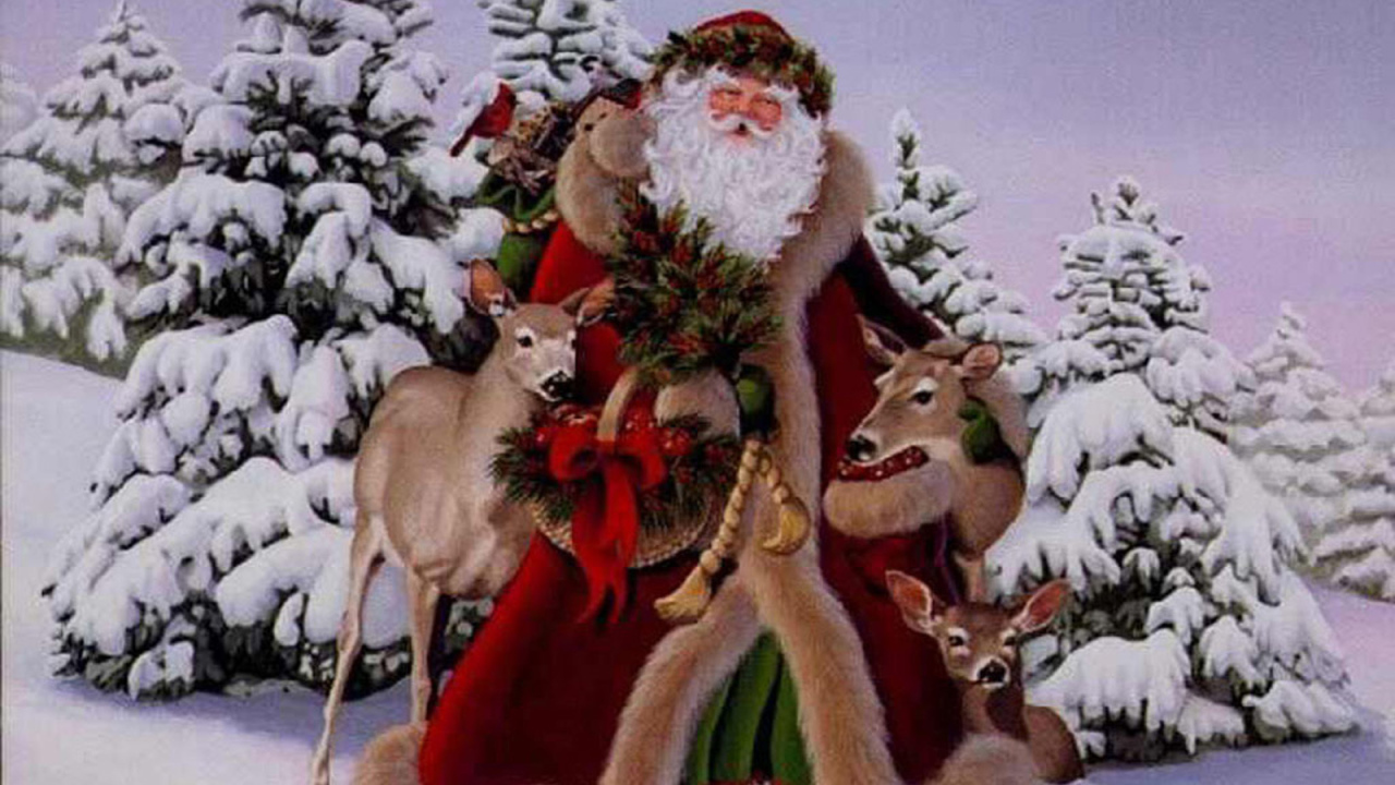 Дед мороз в лесу