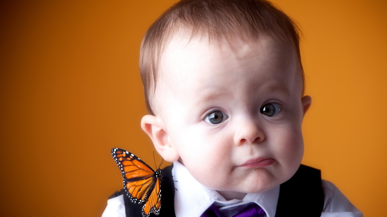 Мальчик с бабочкой