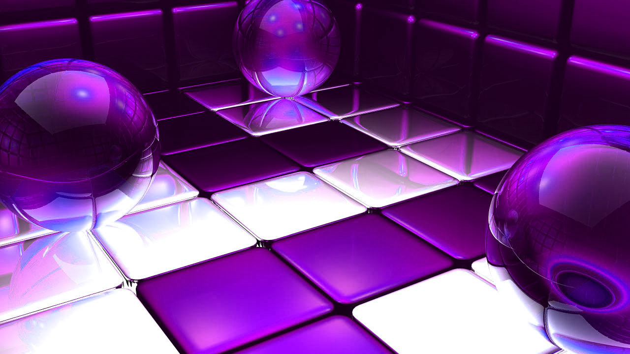 Фиолетовые шары