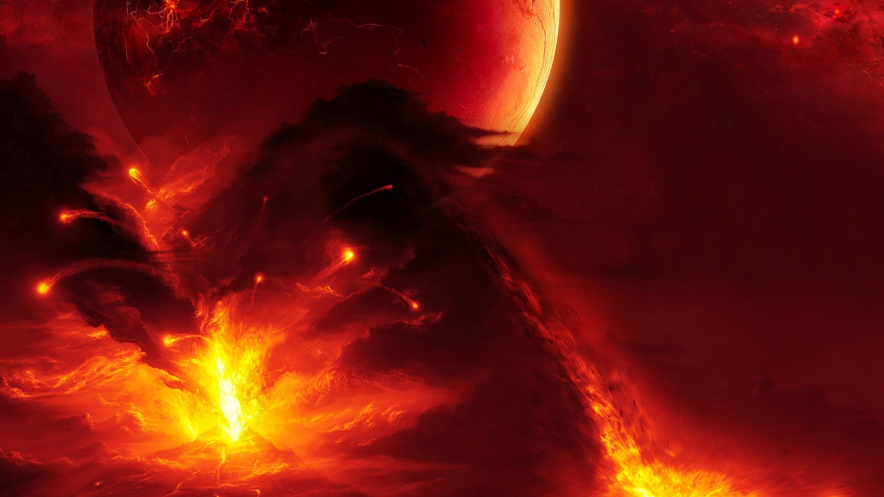 Брызги лавы