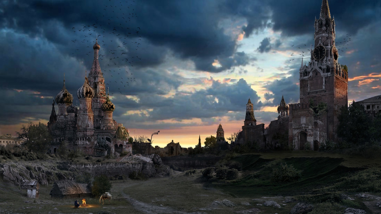  Апокалиптический закат в Москве