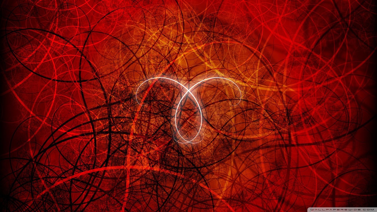 Знак овна в красных тонах