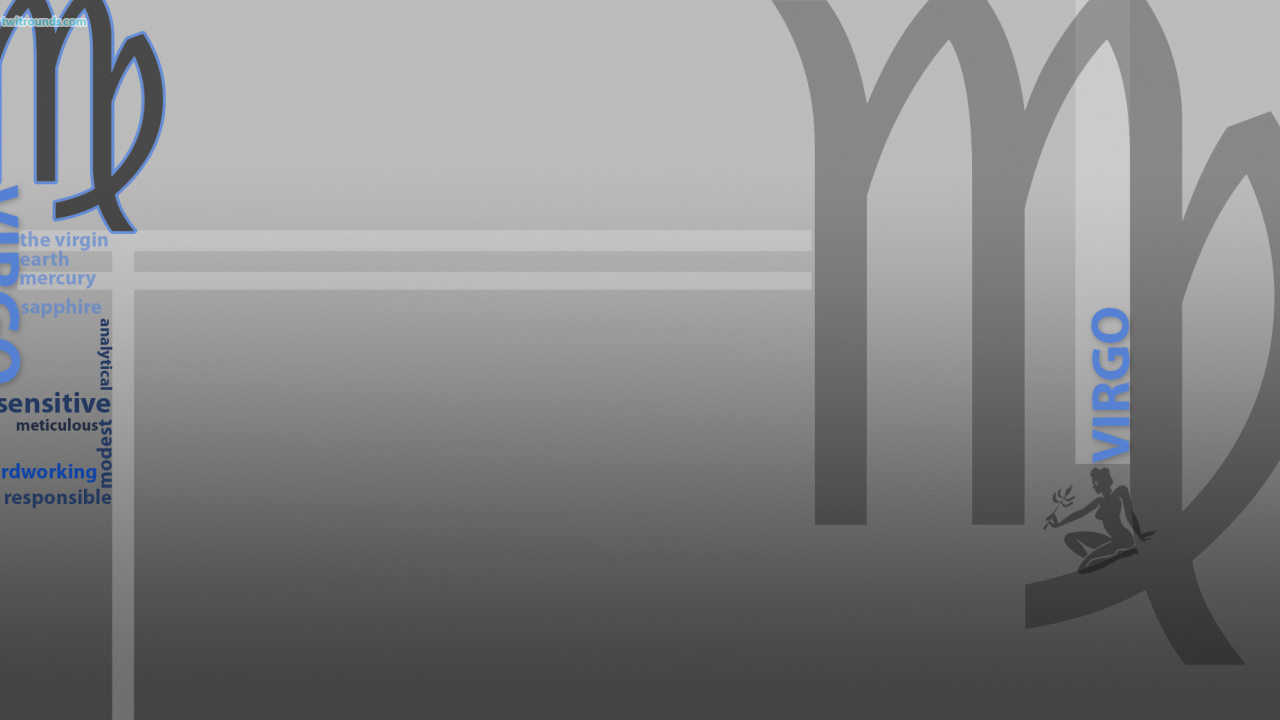 Знак зодиака дева, серый фон