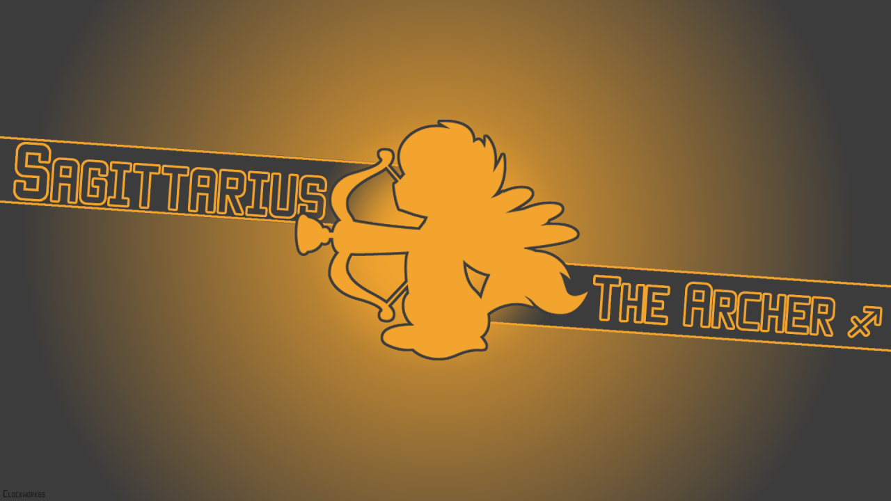 Красивый детский рисунок, стрелец