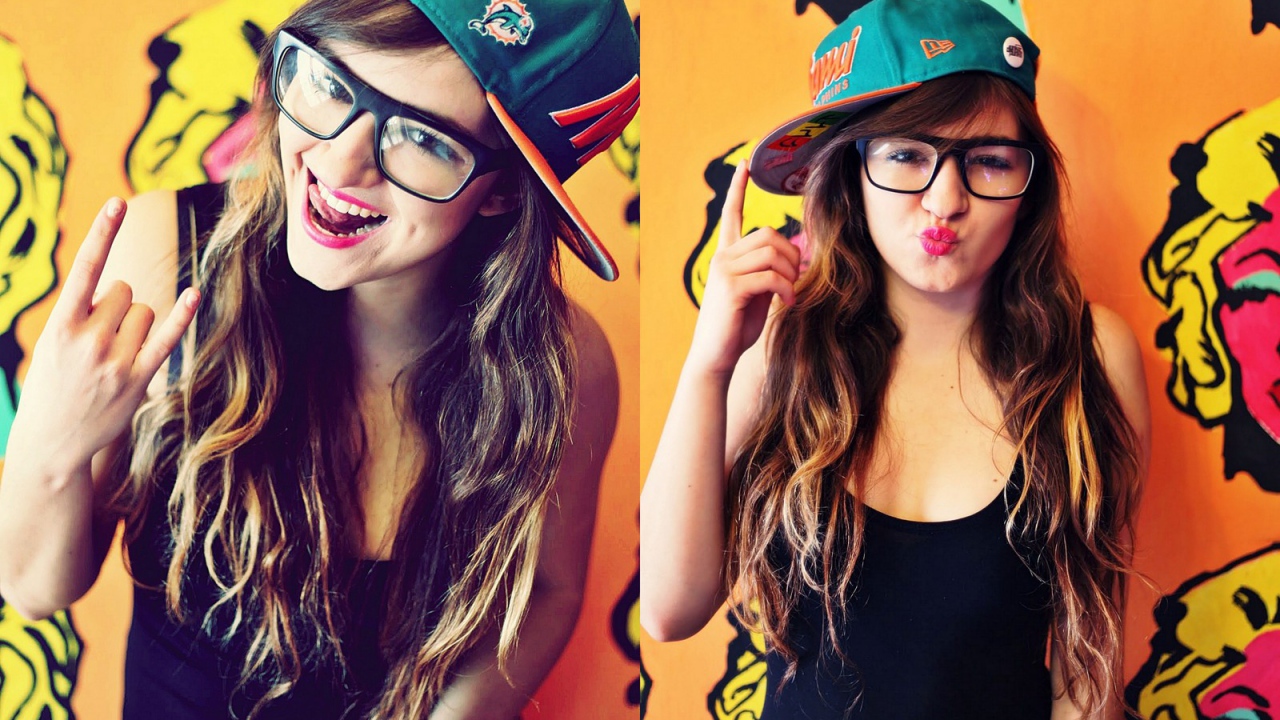 Молодая девушка, swag