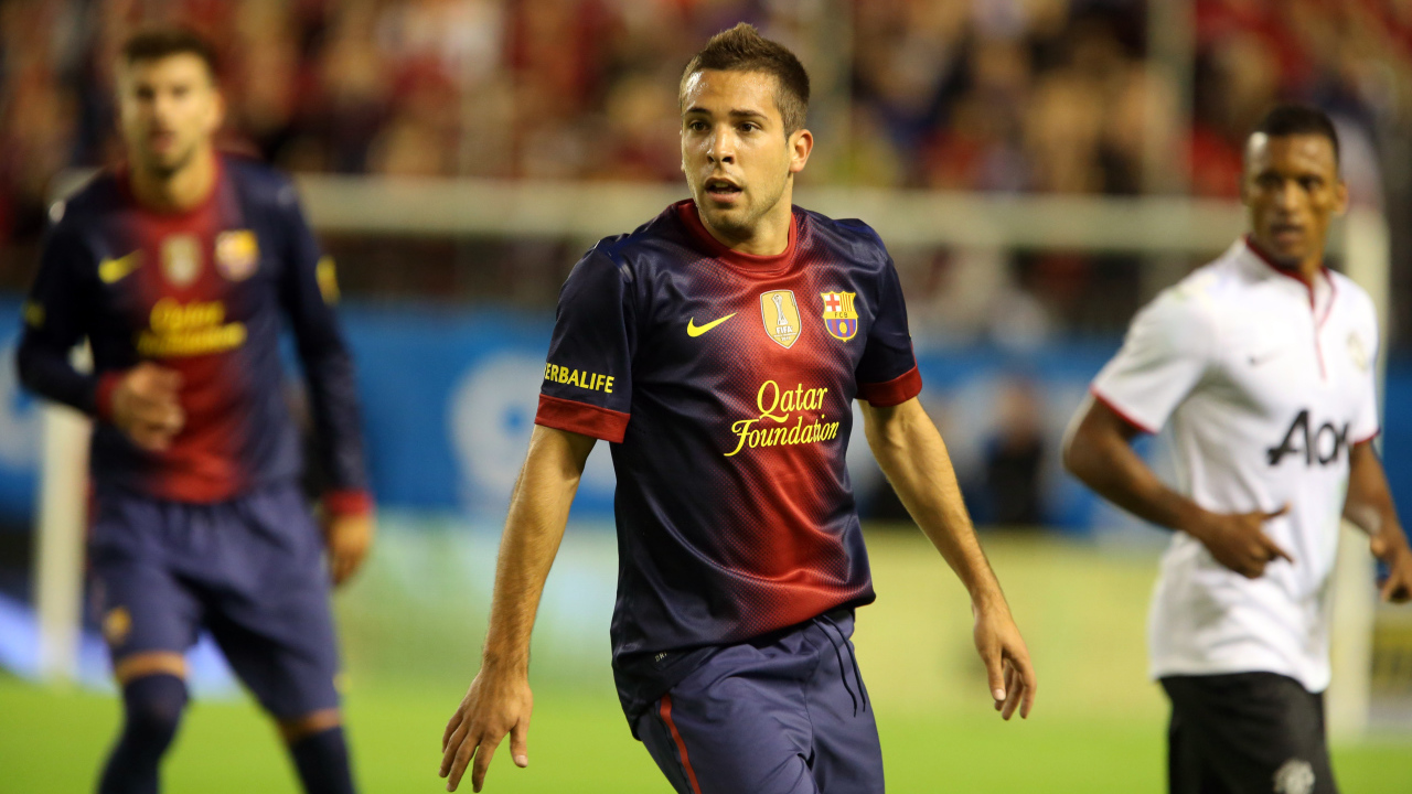 Барселона Хорди Альба в середине игры