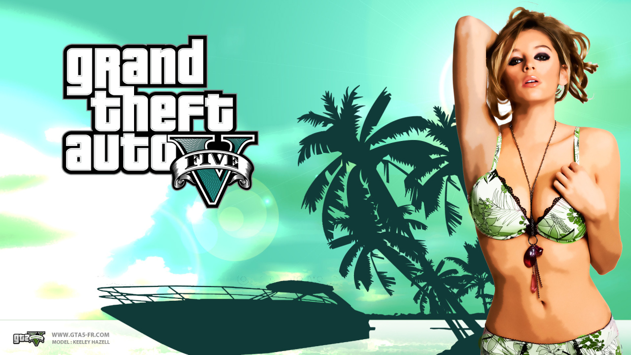 Grand Theft Auto V зеленый пляж