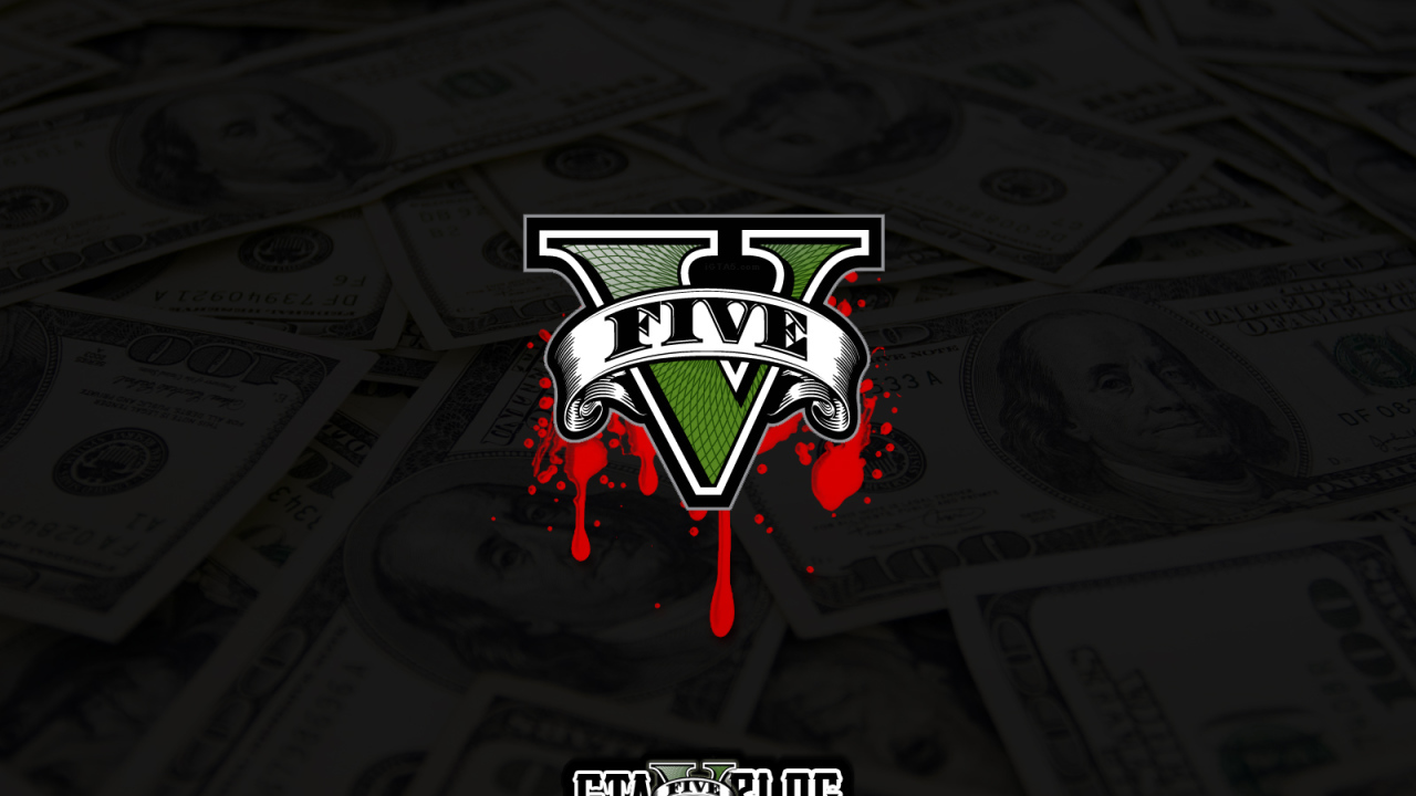 Grand Theft Auto V обои кровь