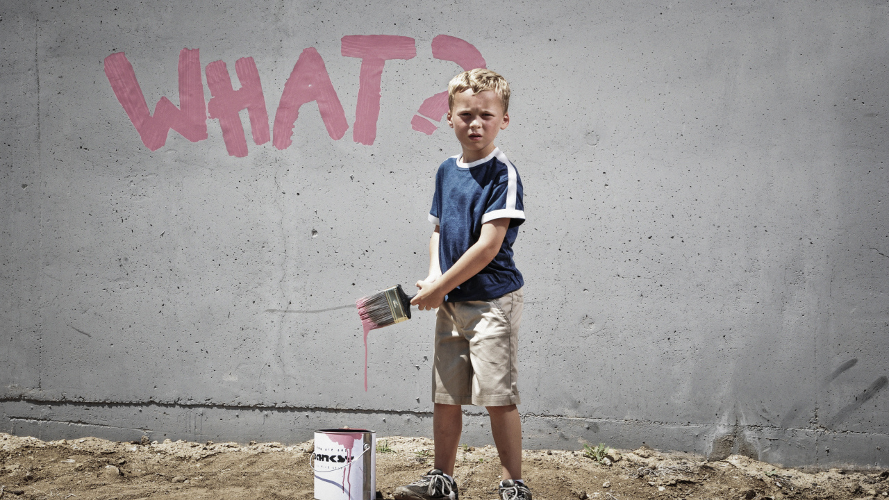 Уличный художник ребёнок