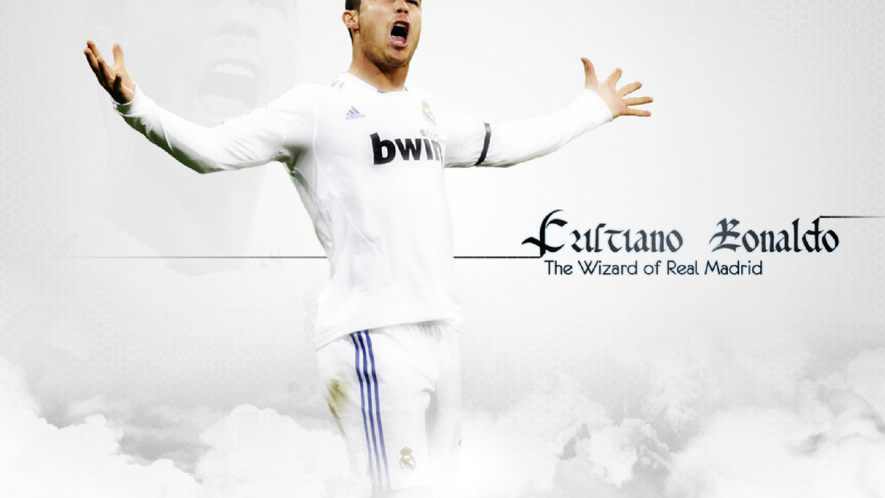 The Football player of Real Madrid Cristiano Ronaldo