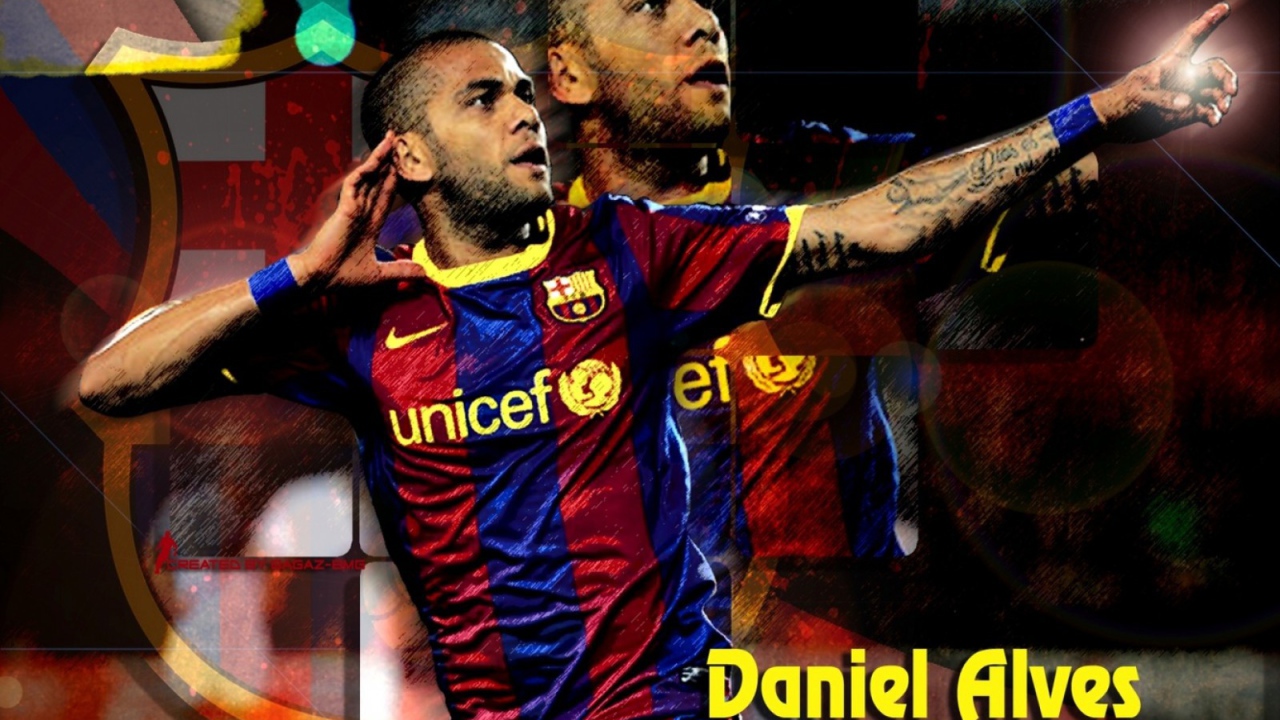 Лучший футболист Барселоны Даниэл Алвес