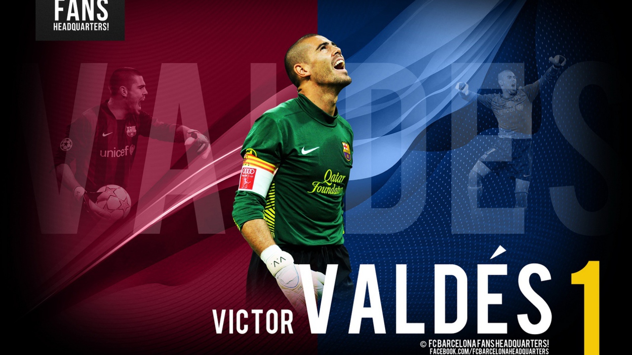 Голкипер Барселоны Виктор Вальдес