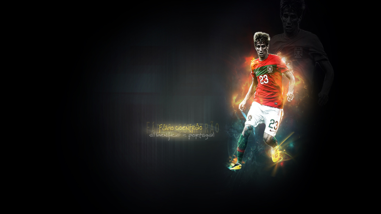 Незаменимый защитник Реал Мадрид Фабио Коэнтрау на черном фоне