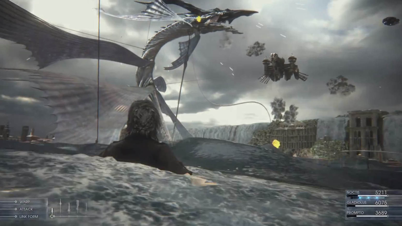 Лицо героя игры Final Fantasy XV