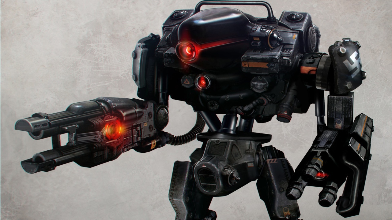 Wolfenstein New Order: мощный робот