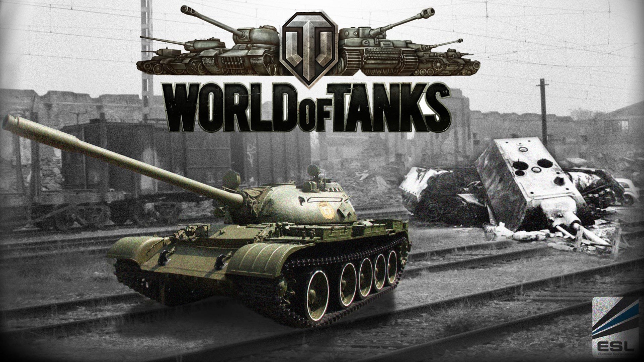 World of Tanks: танковое сражение в железнодорожной станции