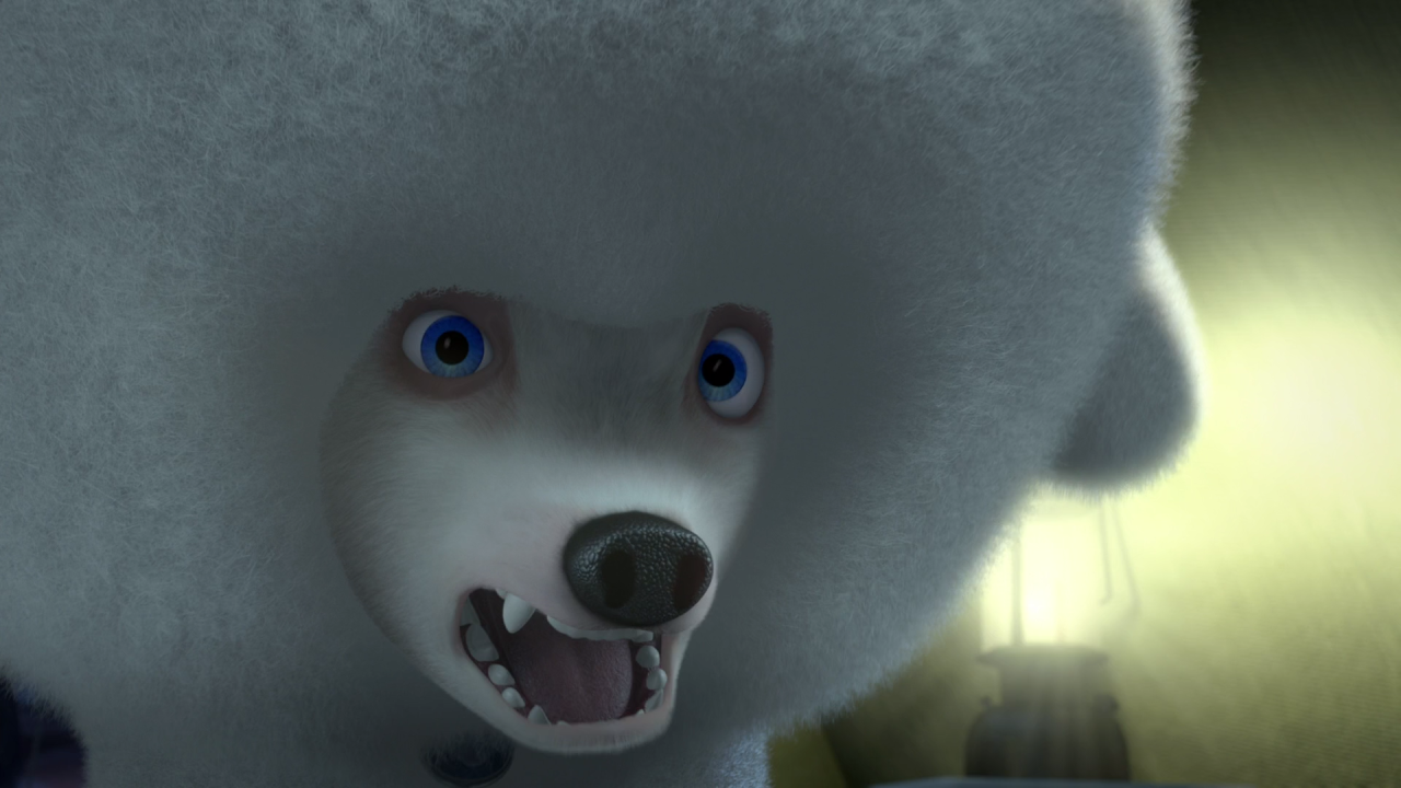 Белый пудель из мультфильма