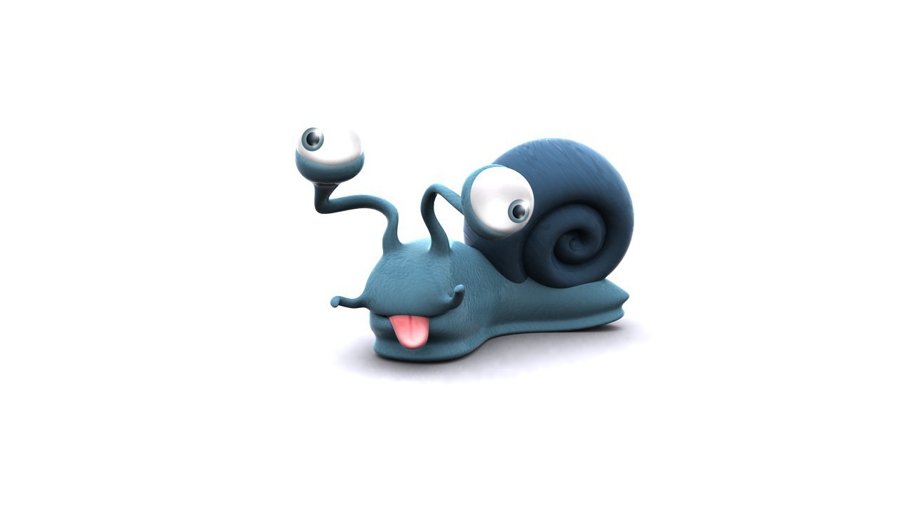 Улитка на белом фоне