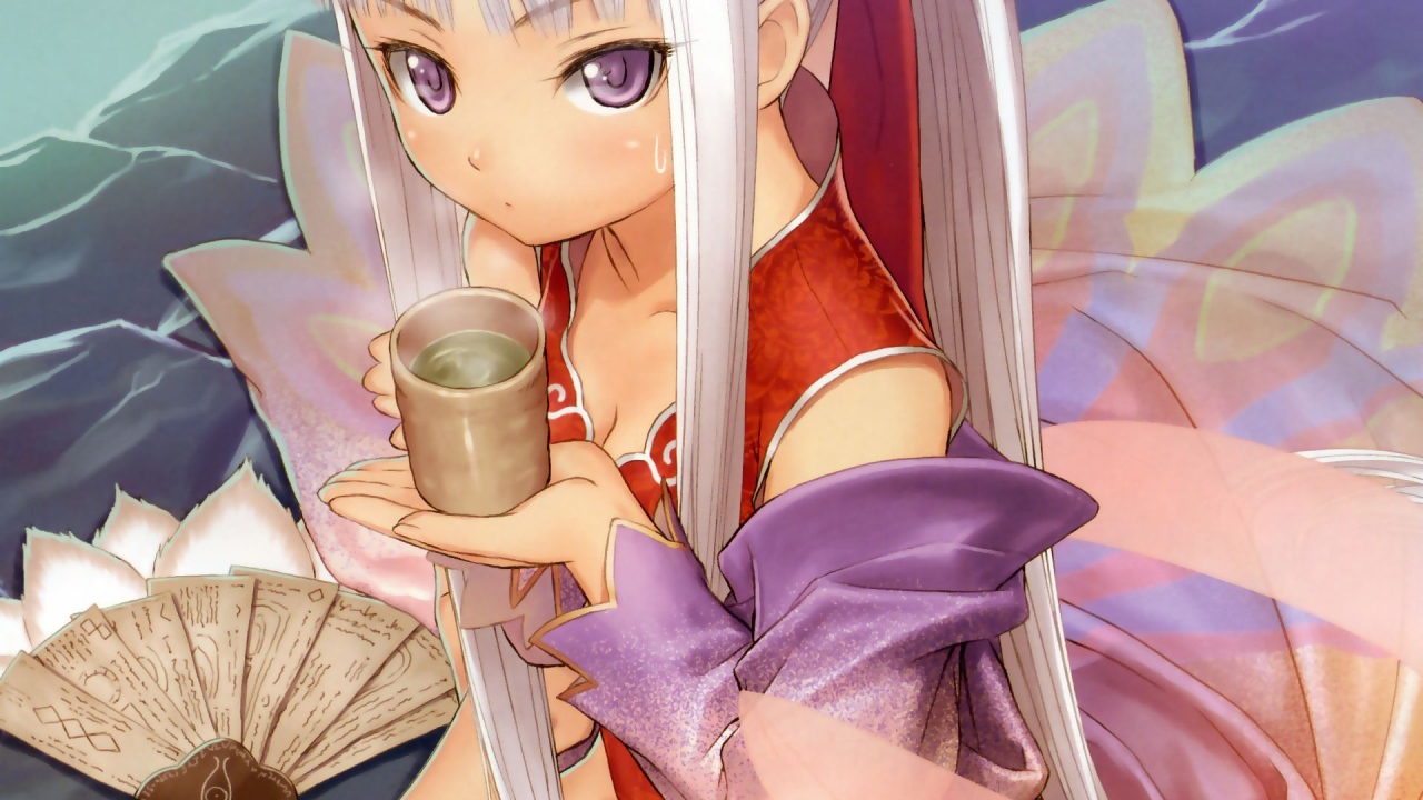 Девочка со стаканом воды