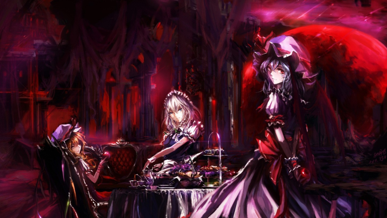 Девушки у стола