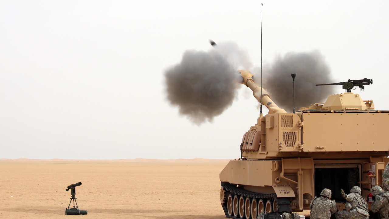 Выстрел из гаубицы