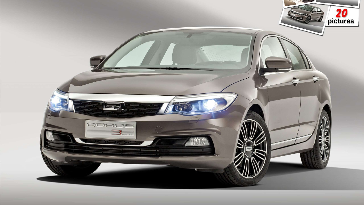 Красивый автомобиль Qoros 3 2014  в Москве