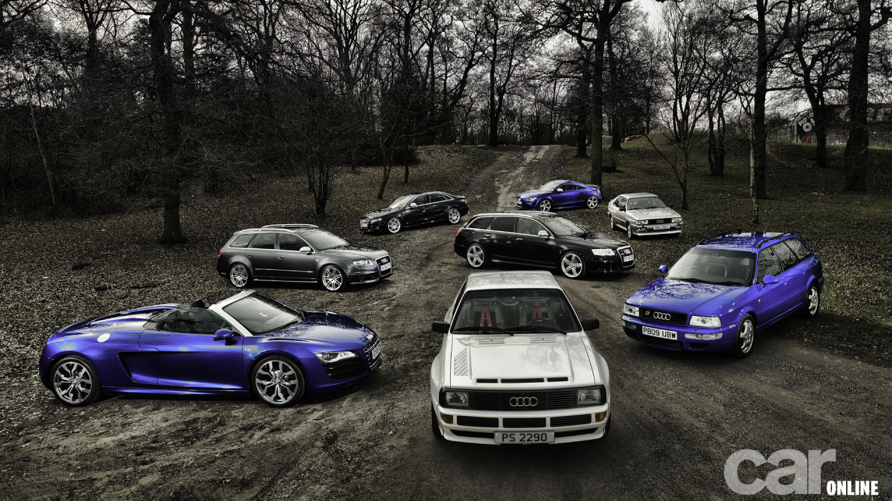 Красивый автомобиль Audi quattro