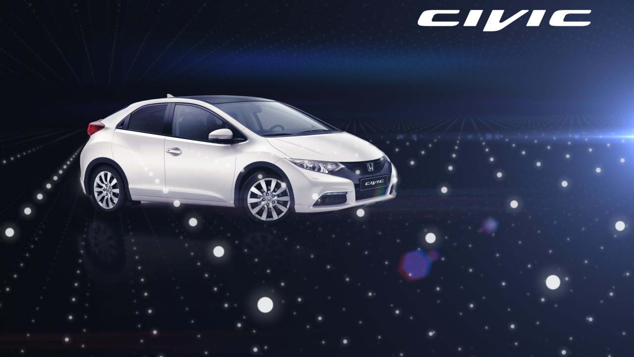 Красивый автомобиль Honda Civic 5D