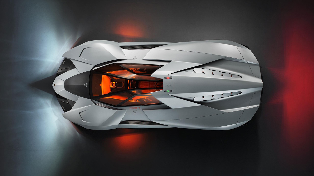 Красивый автомобиль Lamborghini Egoista в Москве