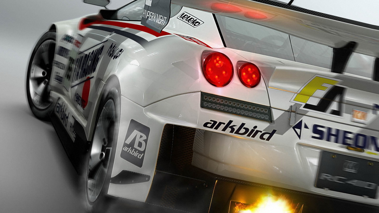 Выхлоп с огнем