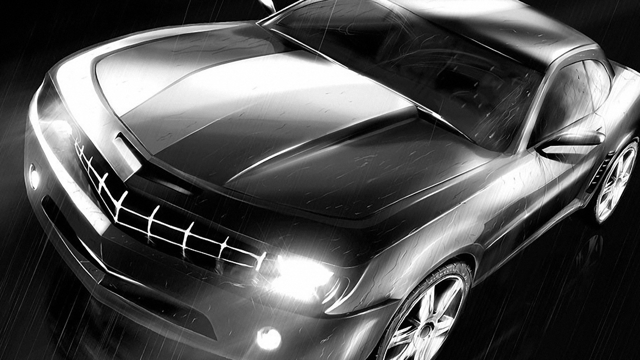 Автомобиль под дождем