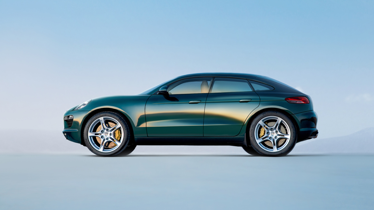 Зеленый Porsche Macan