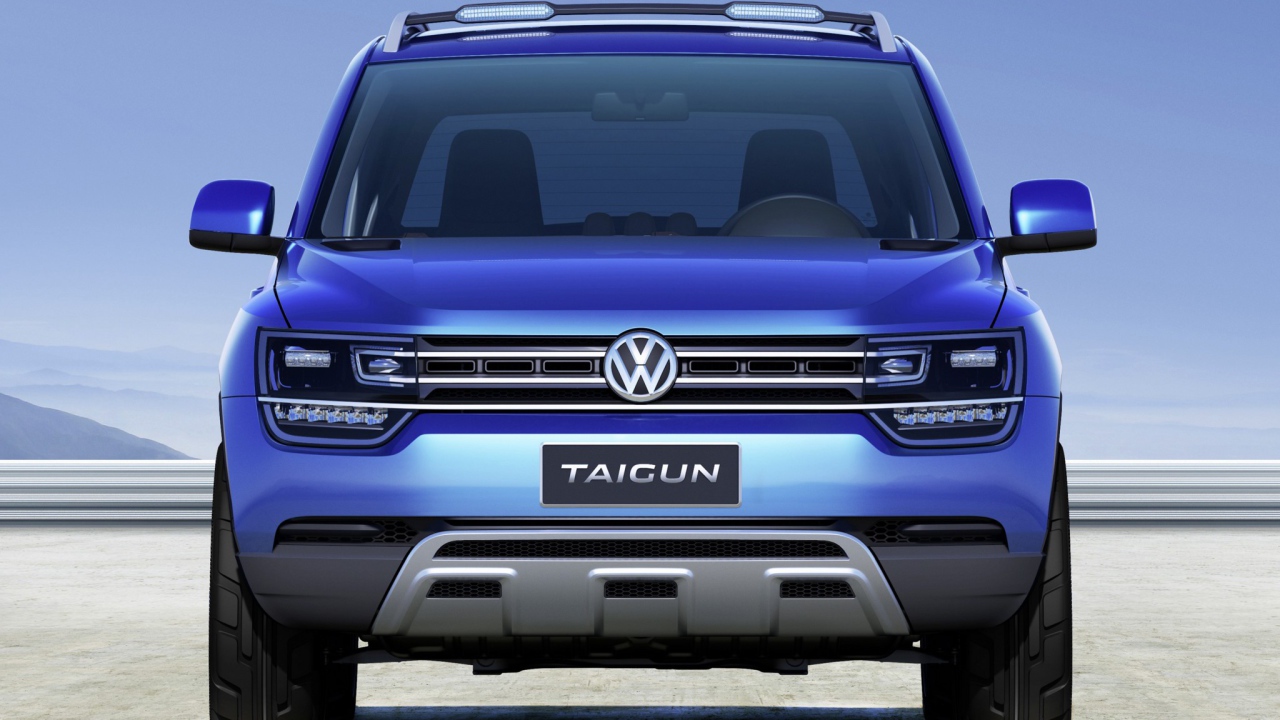 Красивый автомобиль Volkswagen  Taigun 2014