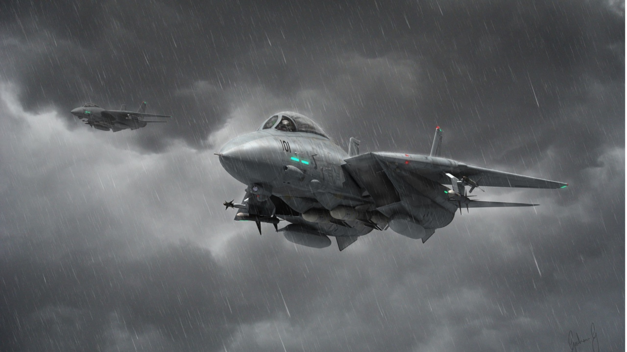 Истребители под дождем