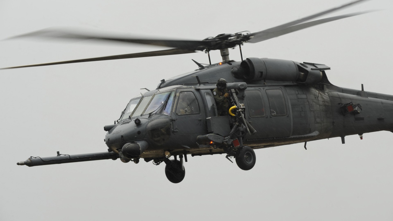 Вертолет на боевом задании