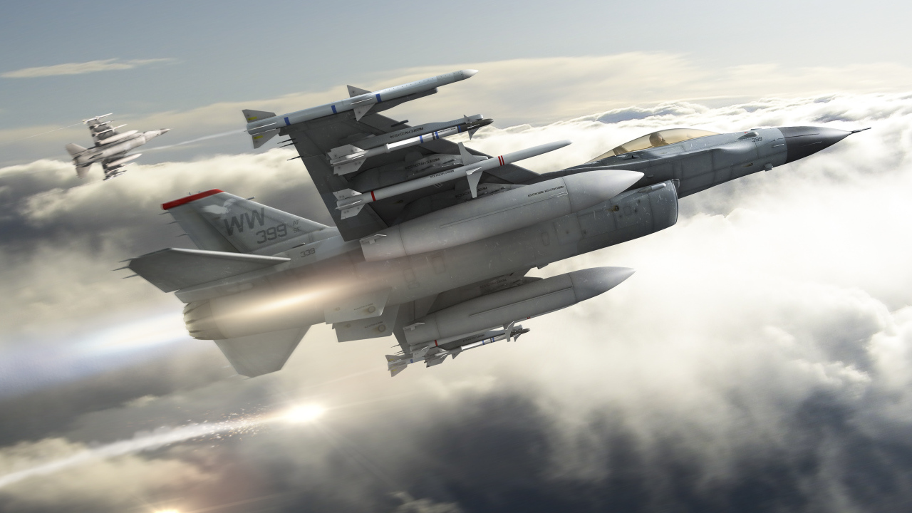 Ракеты на самолете Ф-16