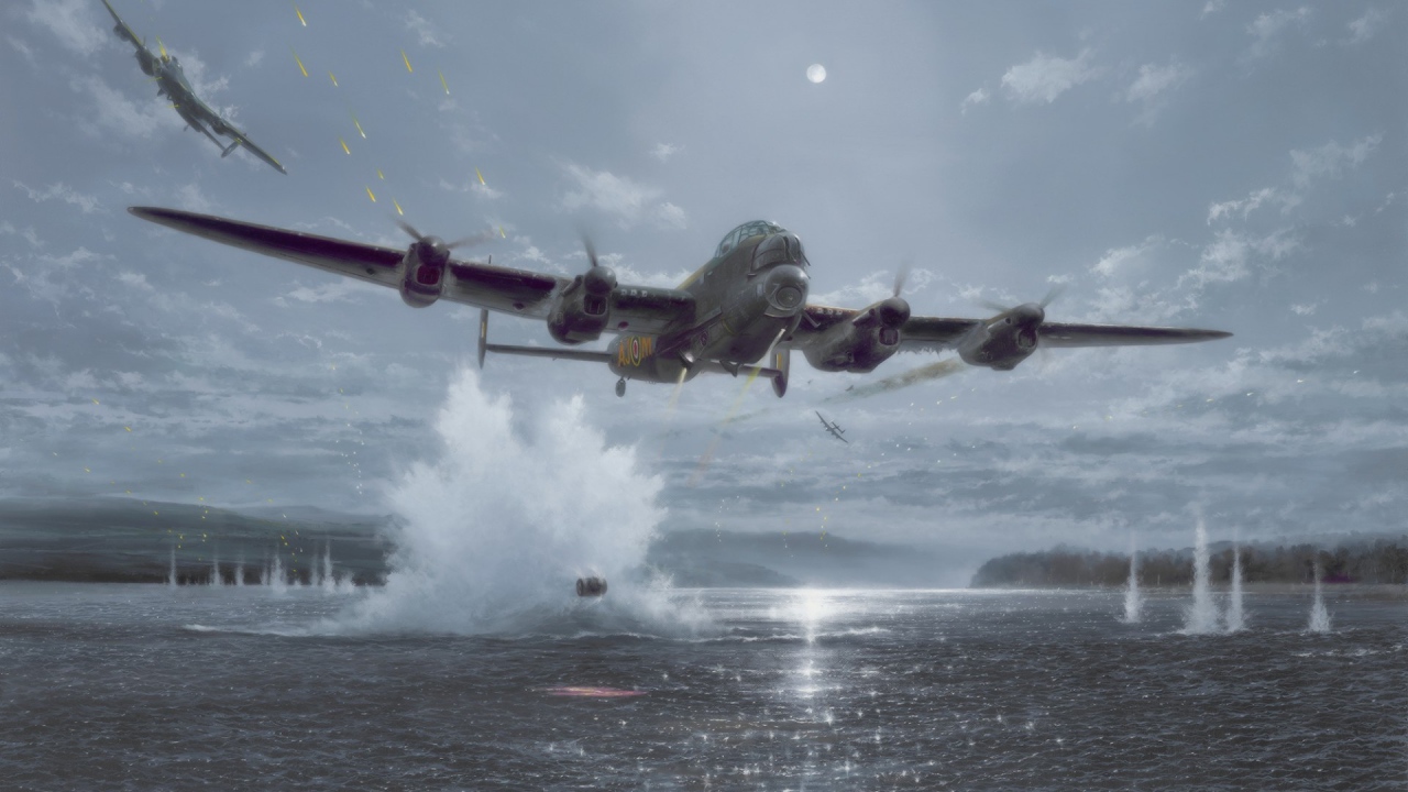 Сброс бомб в море