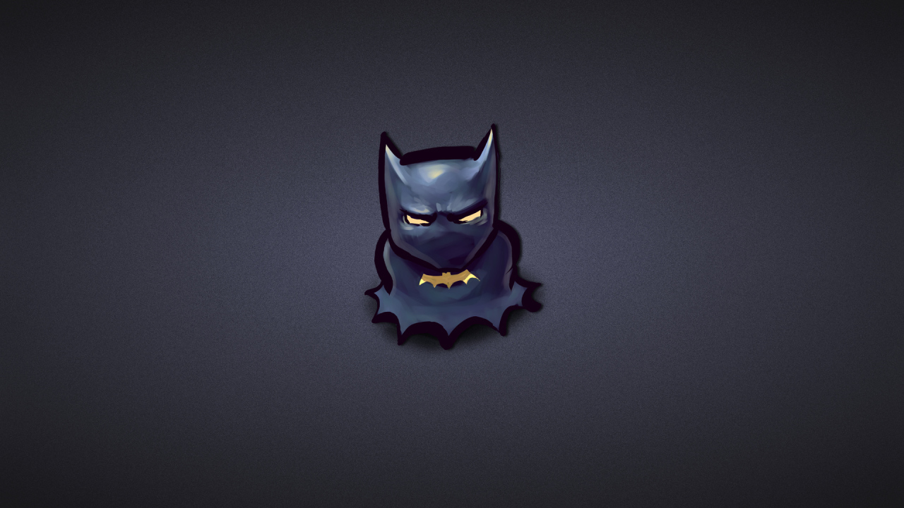 Бэтмен на синем фоне