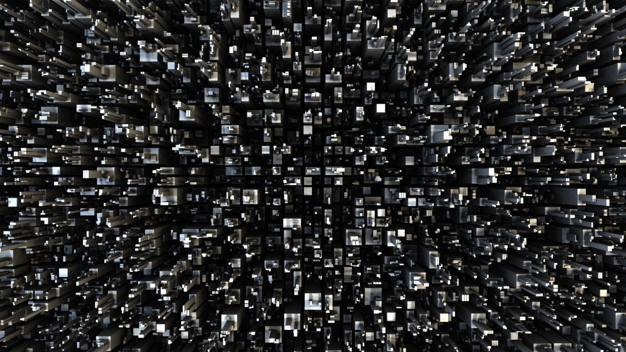 Черная абстракция на обоях