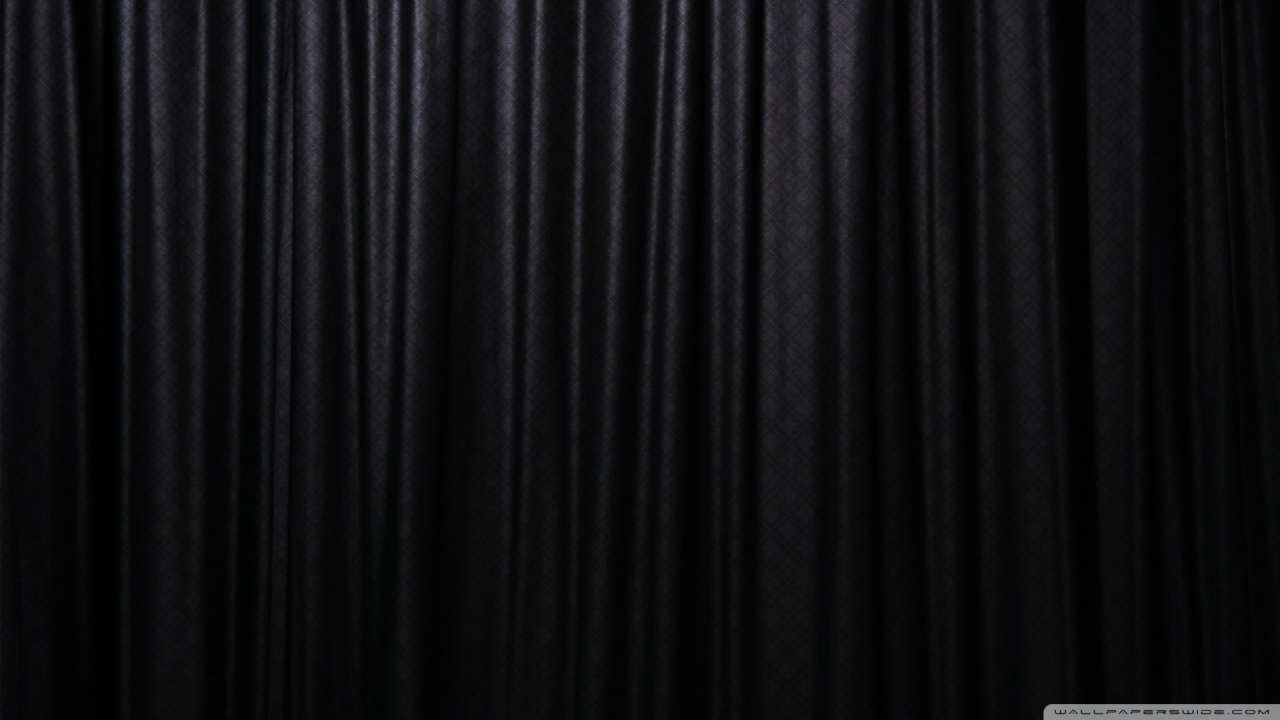 Черный занавес на обоях