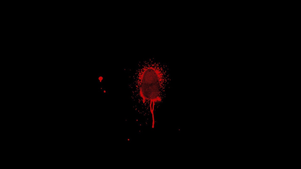 Кровь на черном фоне