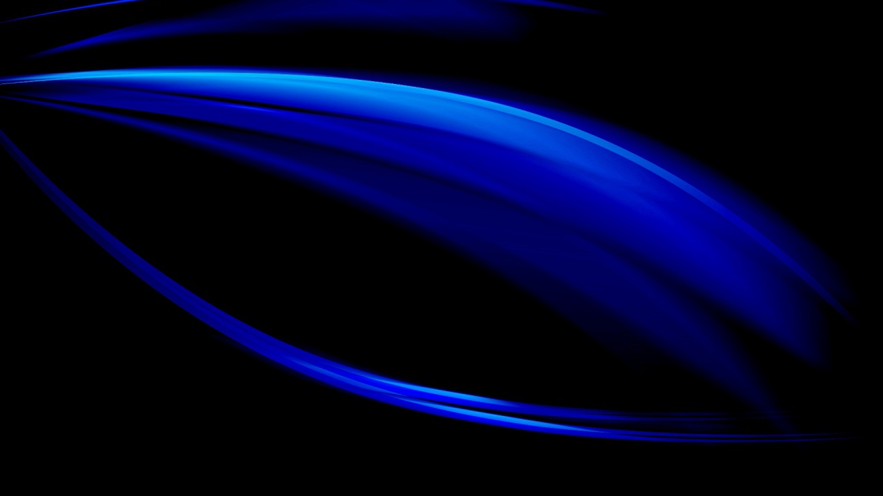 Синее сияние на черных обоях