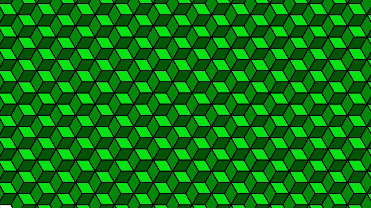 Зелёный кубик