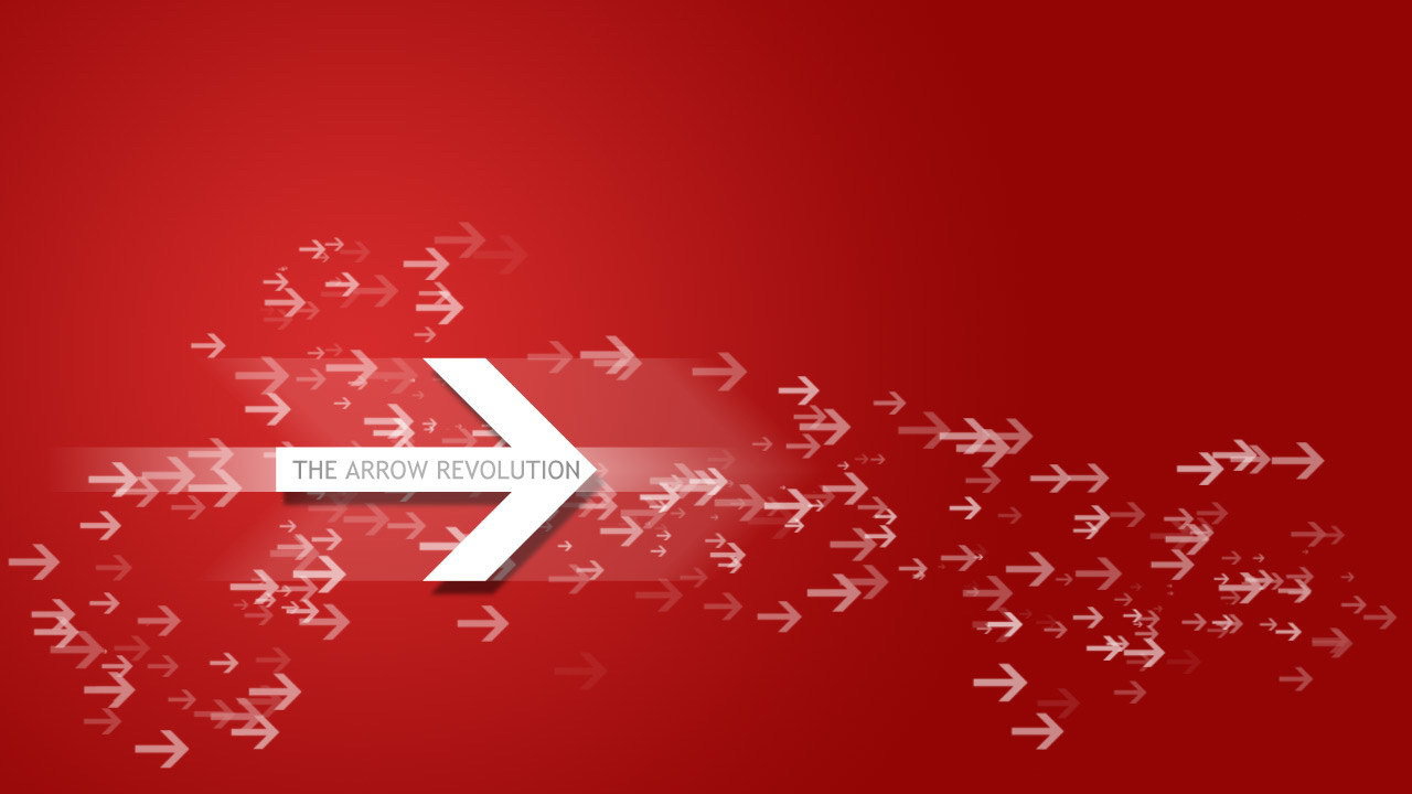 Стрелки на красном фоне