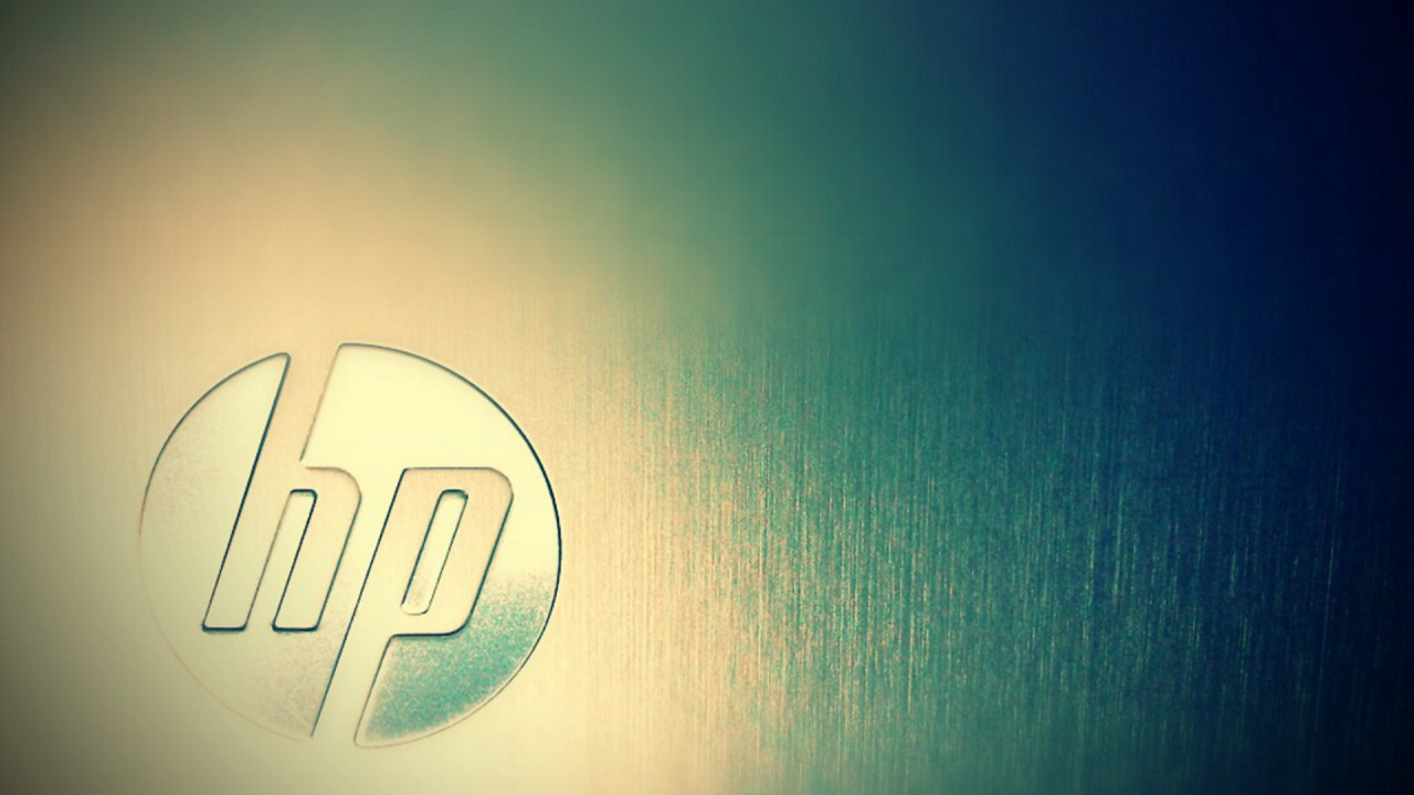 Металлический лого HP
